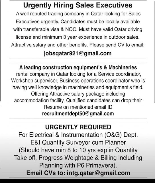 Best Classified Jobs Available In Doha Qatar