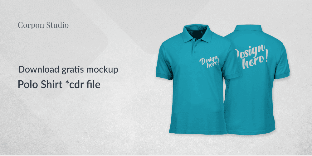 Download Mockup Polo Shirt Cdr Version Jago Desain