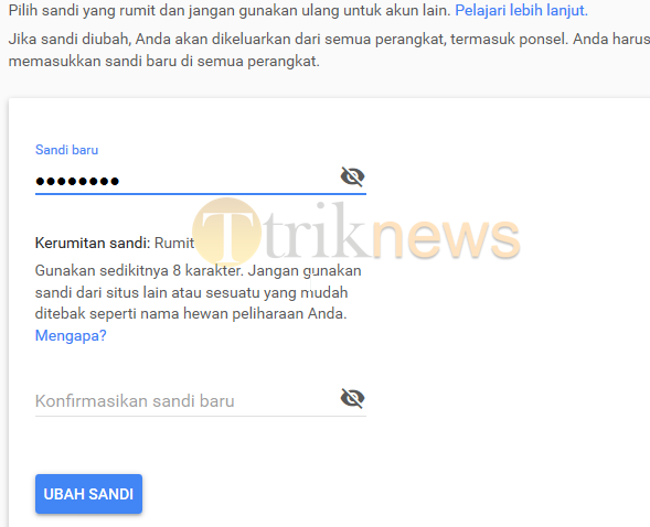  Cara Cepat Mengganti Password Email Gmail di Komputer  