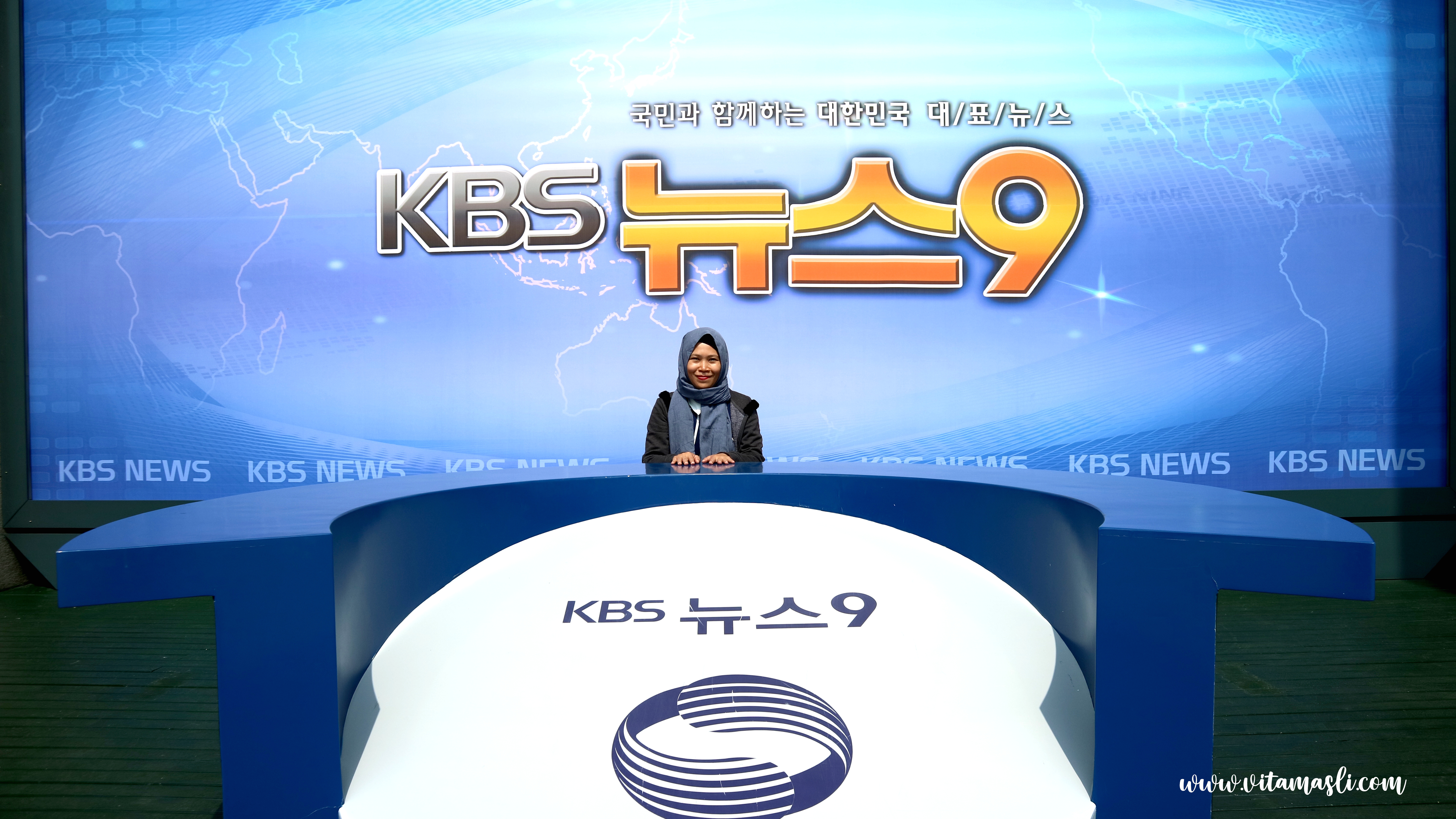 Simulasi Siaran TV di KBS TV