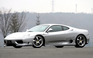 Exotic fast white Ferrari car wallpaper
