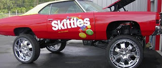 Skittles Donk Art Car