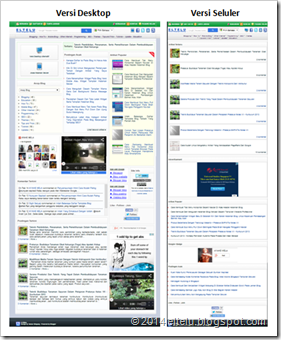 Contoh Laman Blog Yang Dioptimalkan Untuk Penayangan Iklan Pada Tampilan Desktop Dan Mobile