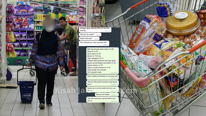 'Terkilan baca mesej suami' - Suami persoal mana pergi RM200 takkan dah habis, ingat isteri belanja benda lain