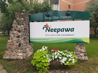Neepawa Manitoba city sign.