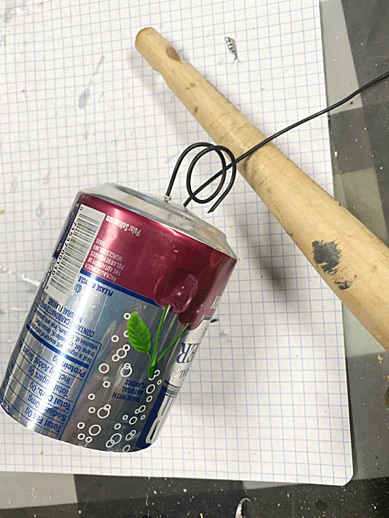 can with loop of rebar