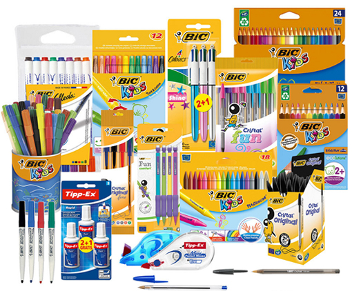 Linha de produtos da BIC em sua franca expansão