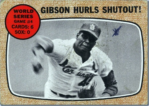 1968 Topps Gibson WS