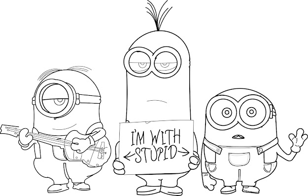 Download Coloring Pages Minions Coloring Pages Minions Coloring Pages  Futpal Pictures Minions Coloring Pages