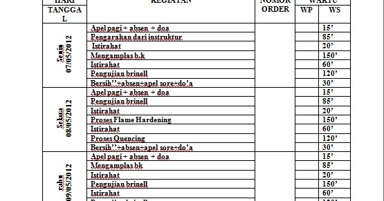 Contoh Laporan Harian - Toast Nuances