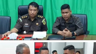 Kejari Samosir Tahan 2 Tersangka Dugaan Korupsi Pembangunan Jalan Pangasean - Sitamiang 