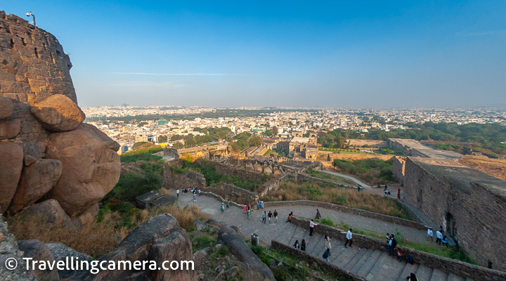 The sunset view from the Golkonda fort is a popular attraction, and visitors often gather at the fort's highest point to witness the spectacle. The fort's authorities have also set up a special viewing platform from where visitors can enjoy the sunset view in comfort.