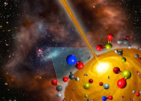 Artist's impression of the hot molecular core discovered in the Large Magellanic Cloud