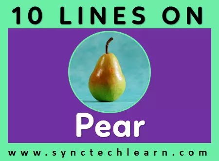 10 lines on pear in english