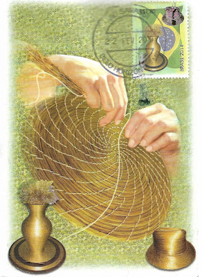 Carte maximum "Campim dourado", 2014, Brésil