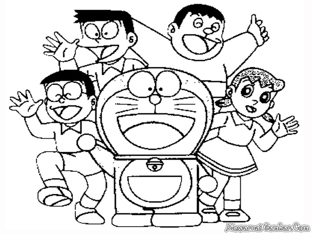 Mewarnai Gambar Doraemon Mewarnai Gambar