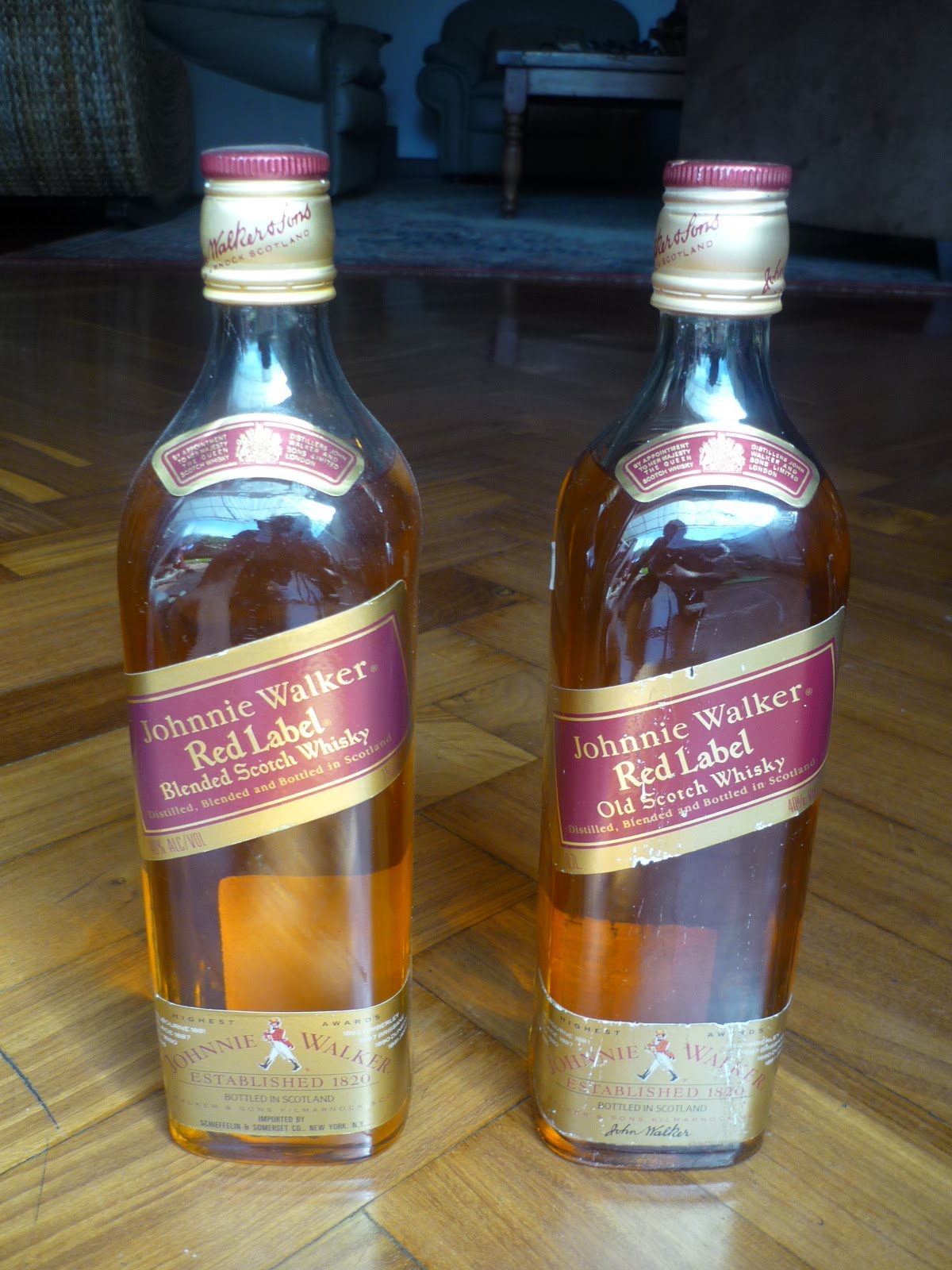 Johnnie Walker Bottles History and Evolution: Red Label