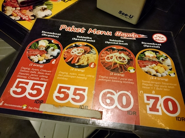 Makanan Jepang di Hayaku Resto, Surabaya