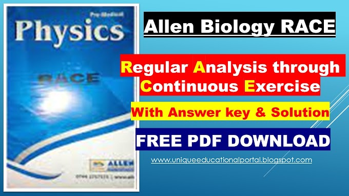 Allen Physics RACE PDF - with detailed solution - Free Download