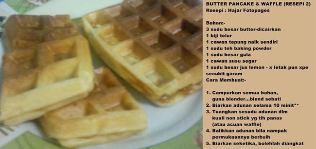 Waffle dari adunan Pancake - Sumarz.Com