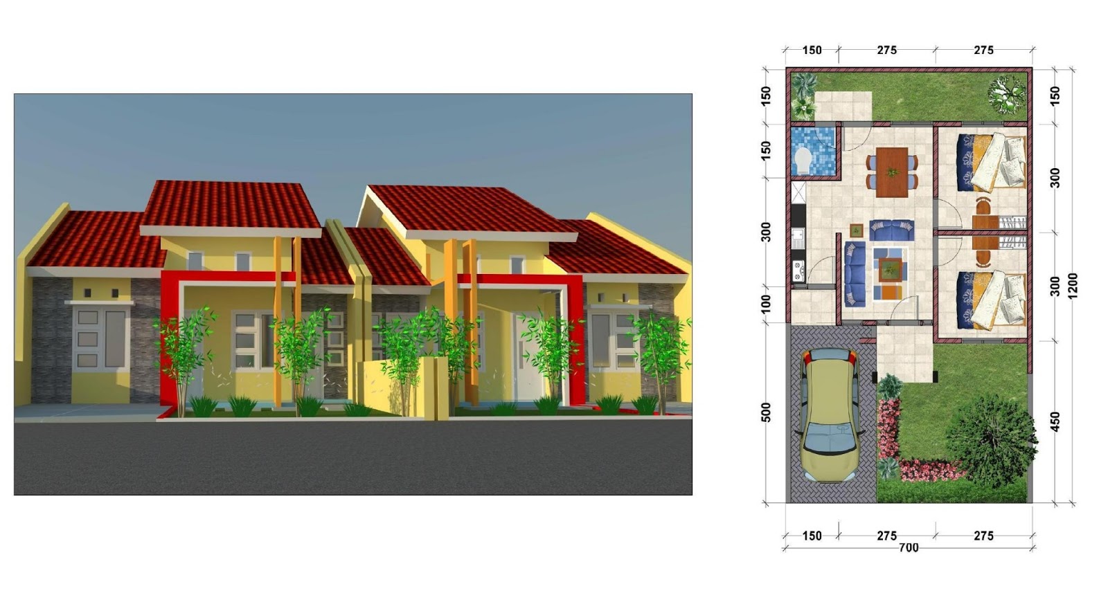 Desain Rumah Tipe 40 Jasa Desain Gambar Rumah Minimalis Online Murah Harga Terjangkau