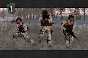 arma2用フランス軍MOD MAFCEetの冬季迷彩の歩兵ユニット