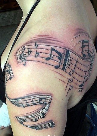 Music Tattoo Design