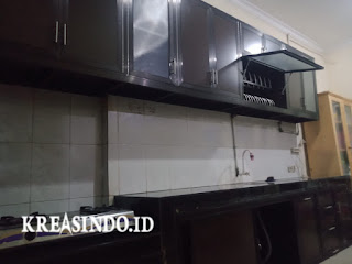 Kitchen Set Aluminium pesanan Bu Lusi di Taman Duta Depok