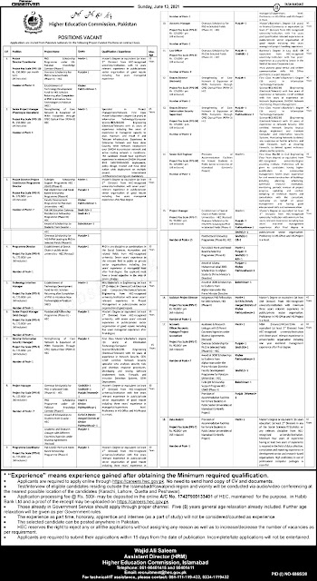 Higher Education Commission | HEC Jobs 2021 | nsjobads