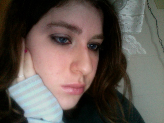 And today I did the alice in wonderland Avril Lavinge makeup