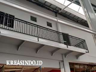Railing Balkon Besi Minimalis pesanan Hasta Bersama di Jalan Raya Bogor Cilodong Depok