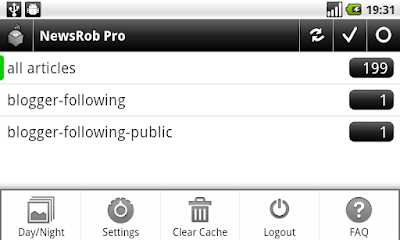NewsRob - najlepszy czytnik RSS w Android Market