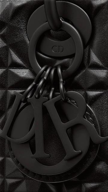 ♦Lady Dior small black cannage calfskin bag with diamond motif #dior #bags #black #brilliantluxury