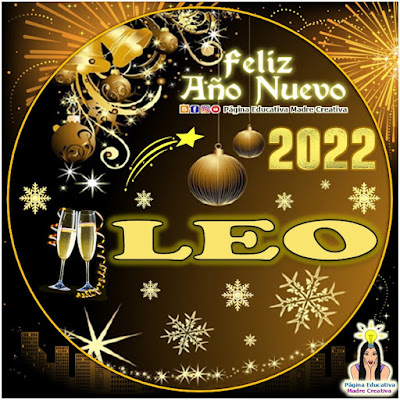 Nombre LEO por Año Nuevo 2022 - Cartelito hombre