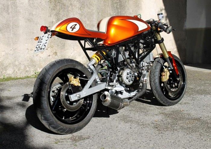 Gambar Motor Modifikasi Cafe Racer Mono Shock - Gambar 