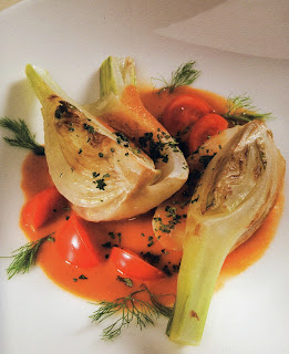 Braisé de fenouil au coulis de tomates