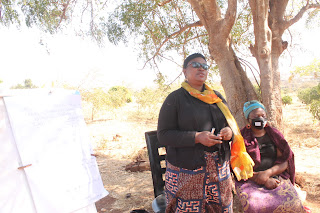 WAZ ED EDAH CHIMYA GIVING A TALK DURING SENSITISATION ON COVID-19 AND SUSTAIANBLE PRODUCTION