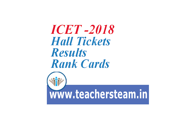 ICET-2018 Hall Tickets Results Rank Cards