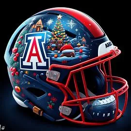 Arizona Wildcats Christmas Helmets