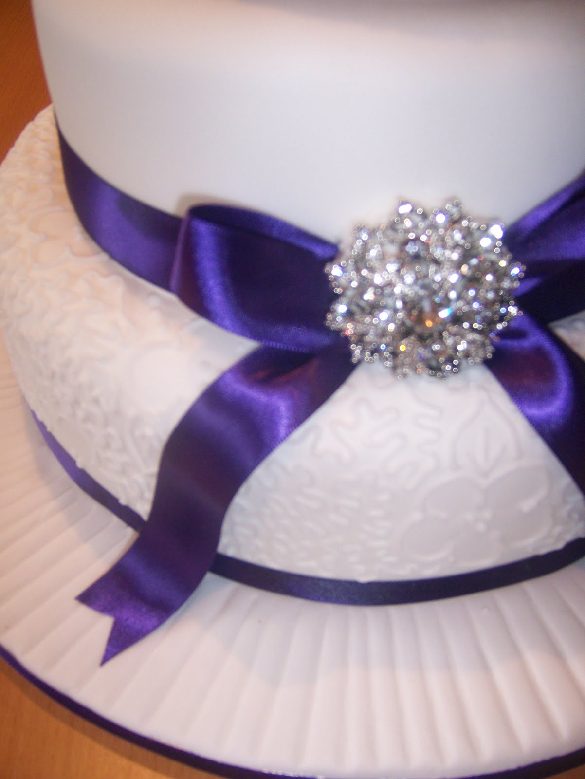 winter wedding cake from a