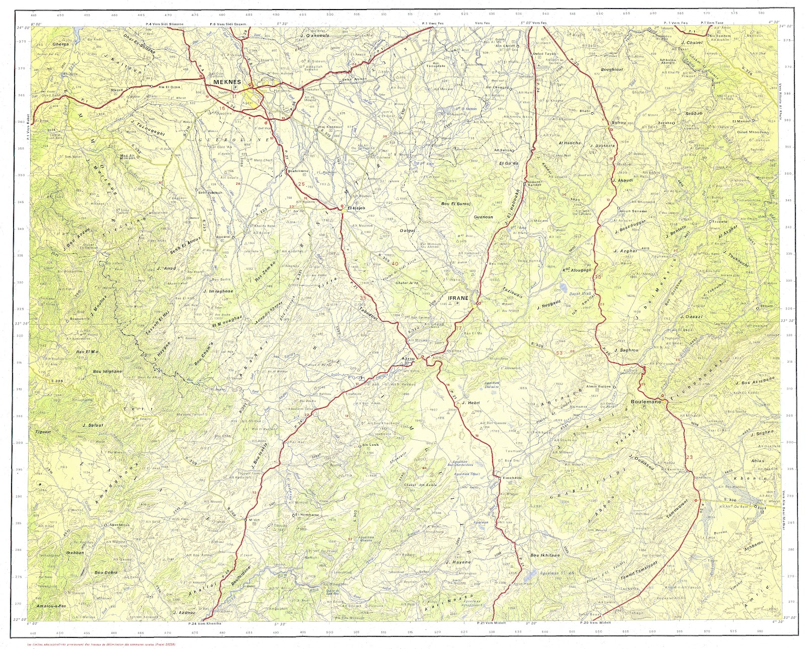 Meknes Maps
