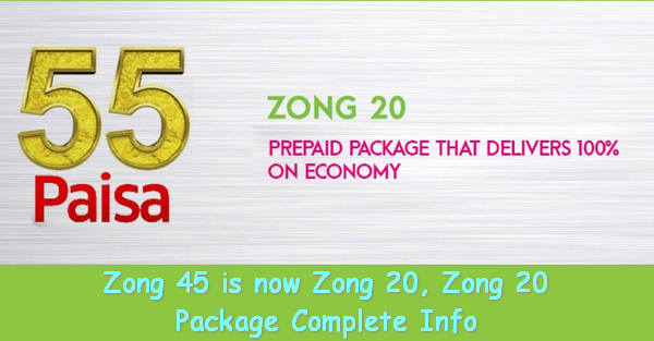 Zong 20 Package complete Info