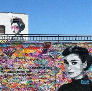Graffiti Character Women Face Humanity