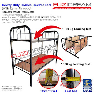 katil asrama double decker
