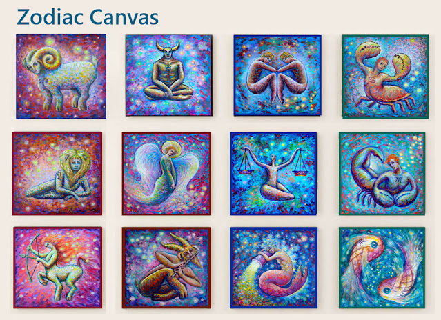Erika Stanley Zodiac Canvas series