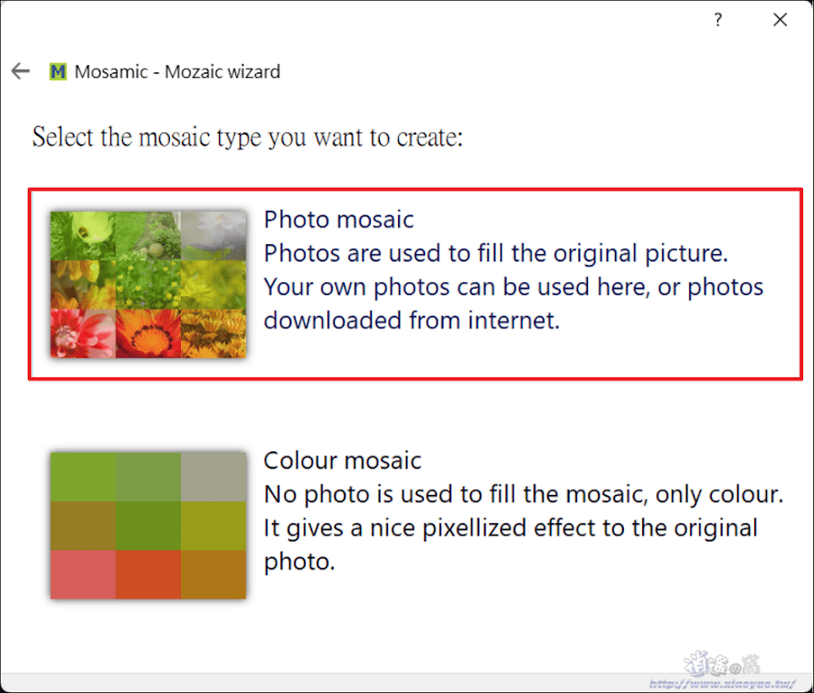 Mosamic 免費蒙太奇拼貼製作軟體