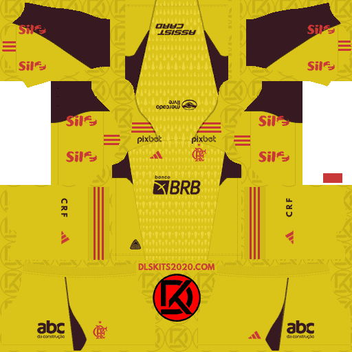 CR Flamengo DLS Kits 2023-2024 Adidas - Dream League Soccer All Kits Released (Goalkeeper Third)