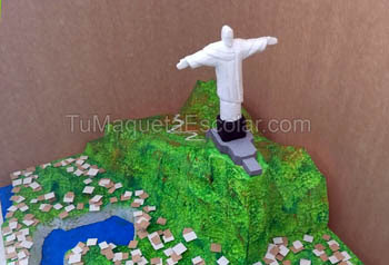 maqueta de cristo redentor