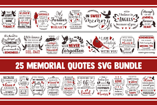 Memorial SVG bundle, in loving memory svg, cardinal svg, your wings were ready svg, remembrance svg, christian svg, svg quotes, svg designs