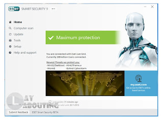 ESET NOD32 Antivirus dan ESET Smart Security 9 terbaru 2016 Plus Username dan Password